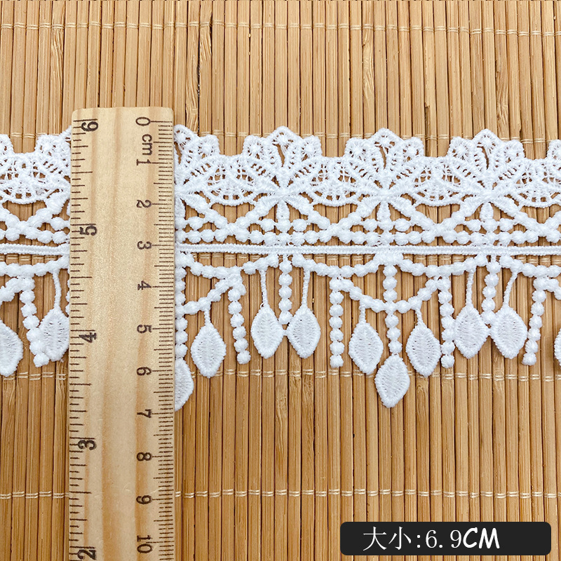 3 Thước Thêu Rỗng Hoa Tua Rua  - đánh giá và giá Lace Ribbon Trim