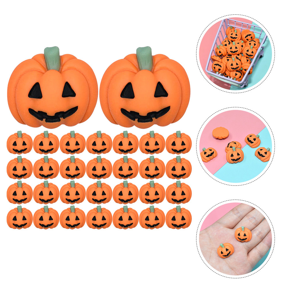 50Pcs Tiny Resin Pumpkin Charm - đánh giá và giá Embellishment Crafts